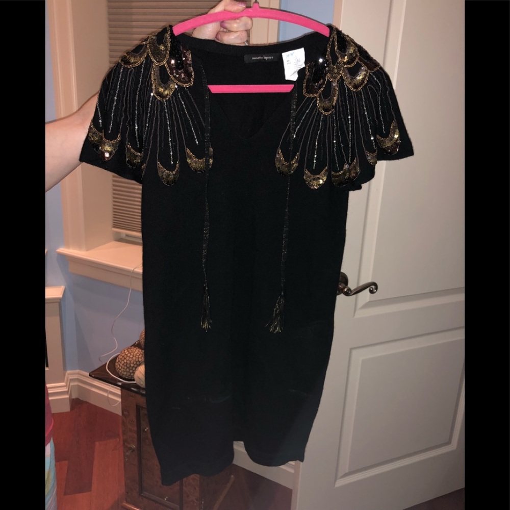 Nanette Lepore mini sweater dress.
